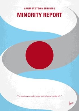 No462 My Minority Report minimal movie poster In a fut ... 