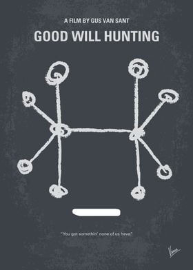 No461 My Good Will Hunting minimal movie poster Will H ... 