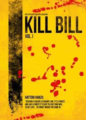 Kill Bill - Vol. I minimal movie poster