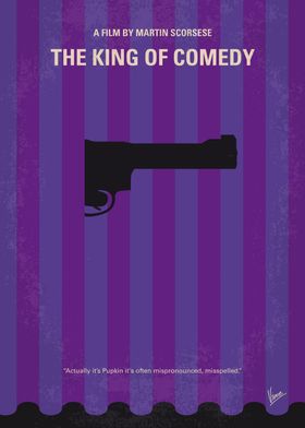 No496 My The King of Comedy minimal movie poster Aspir ... 
