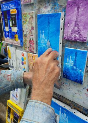 Painting in Montmartre