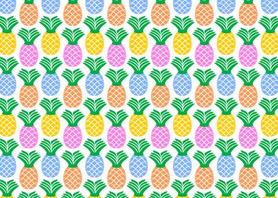 Pineapple Pattern. A modern, trendy, repeating pineappl ... 