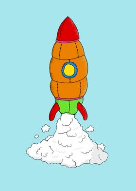 plush rocket toy