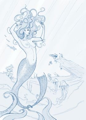 Underwater Mermaid by Al Reid of HaywireVisions.