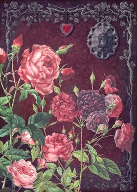 Rose Tree Door Collage