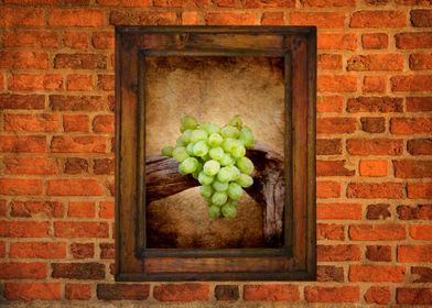Grapes on wall