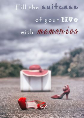 Fill the suitcase of your life with memories