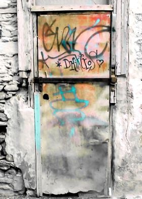 Title: One door at Plaka, Athens. This photo was taken  ... 