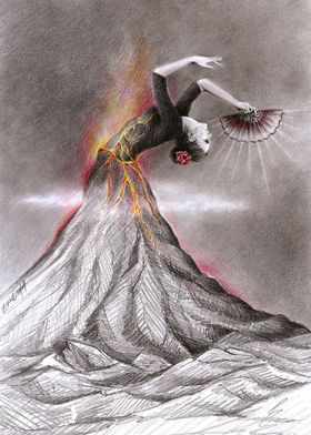 Dancing volcano