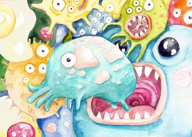 MicroMonsters - That&#39;s how I imagined microbes. Hop ... 