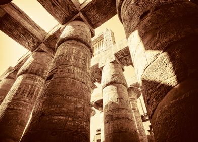 The Great Hypostyle Hall precinct of Amun Karnak temple ... 