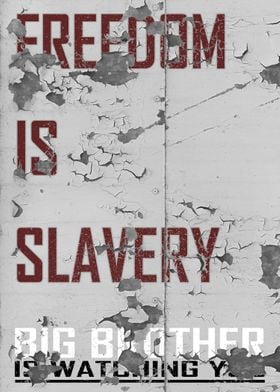 Freedom is Slavery - Inspired by George Orwell&#39;s &# ... 