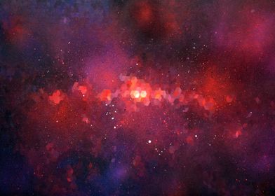 &#39;Nebula 1&#39;. Originally painted on canvas using  ... 