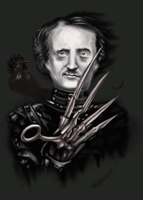 Edward Allan Poe and the funky raven