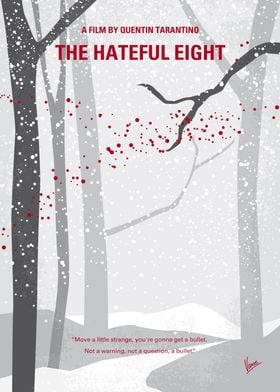 No502 My Hateful eight minimal movie poster In post-Ci ... 