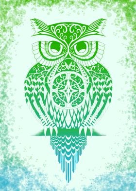 An Owl in Green