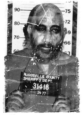 Distressed Mugshot of Captain Spaulding from the movie  ... 