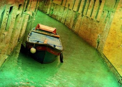 Boat in Venice Italy