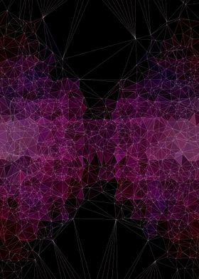 Geometric polygons purple