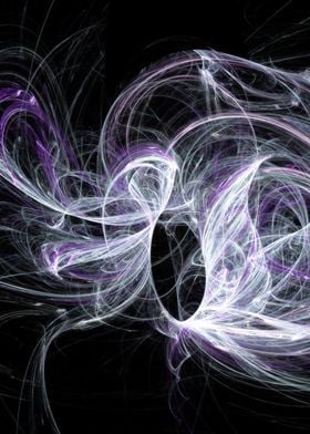 A purple and white flame fractal