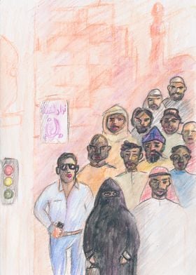 Deira. The characters. Travel sketches from Dubai.