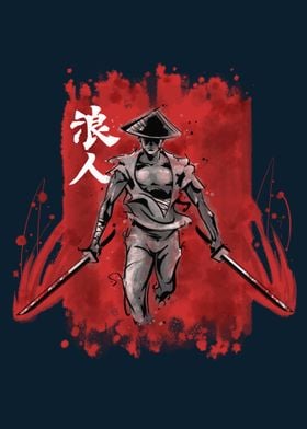 Ronin, the master-less Samurai. He could be a honor-les ... 