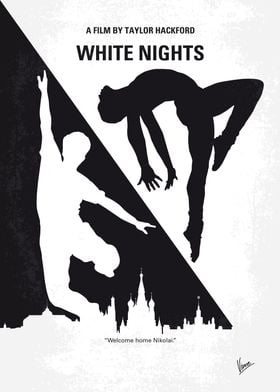 No554 My White Nights minimal movie poster An expatria ... 