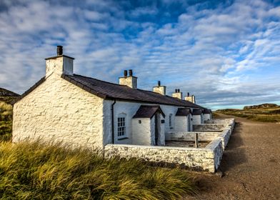 The row of four small cottages on Llanddwyn Island was  ... 