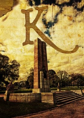 Grungy Melbourne Australia Alphabet Series - Letter "K" ... 