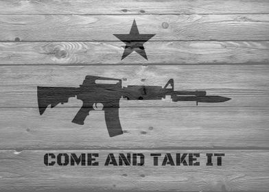 "Come and take it" is an American patriotic slogan used ... 