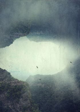 the Opening Image manipulation - foggy mountains on the ... 