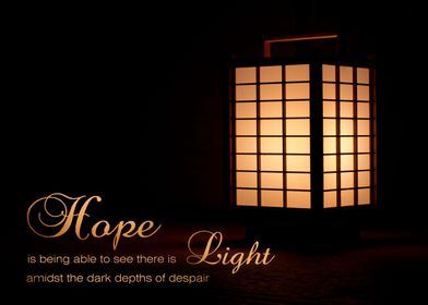 Hope is Light in the Darkness - A lovely Japanese paper ... 