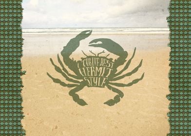 I Thrive Best Hermit Style Typography Crab Beach Sea -  ... 