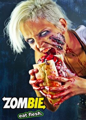 Have a nice Brain Sandwich in this Zombie Spoof on Sand ... 