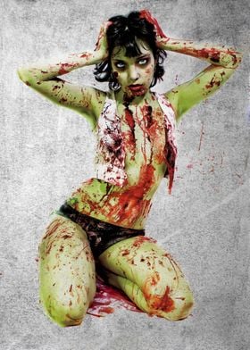 Zombie Pin-up 