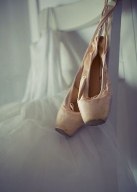 Dress and ballet shoes
