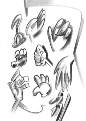 cartoon hands