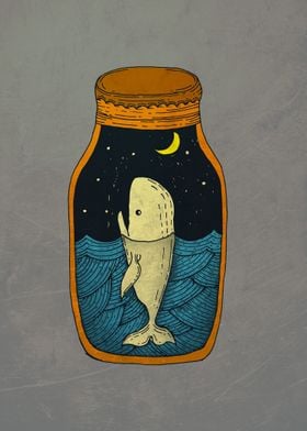 whale in the bottle