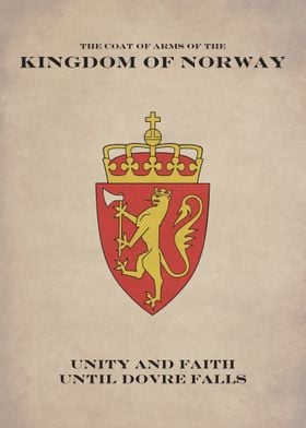 The Coat of Arms of the Kingdom of Norway. English Vers ... 