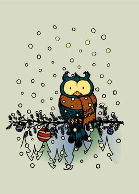 Owl in the snow v2