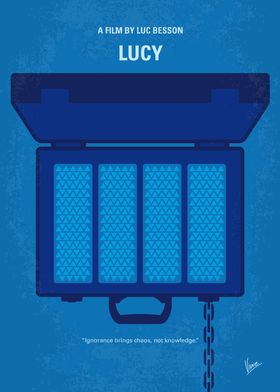 No574 My Lucy minimal movie poster A woman, accidental ... 