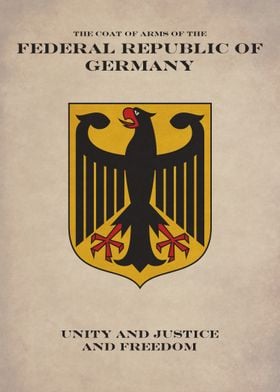 The Coat of Arms of the Federal Republic of Germany.