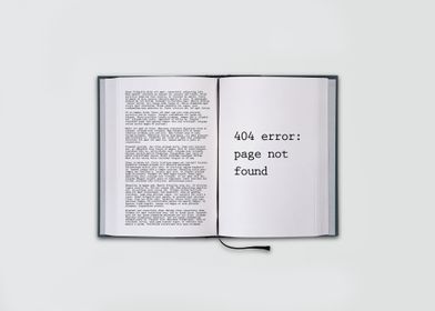 Funny Page Not Found Error 404 Book