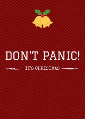 Don't panic! It's Christmas! This funny poster will com ... 