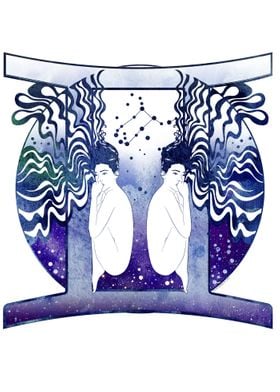 A depiction of the Astrological symbol Gemini.