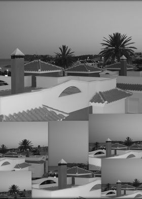 "Dusky Rooftops" Over the rooftops at dusk.