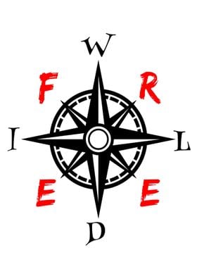 Wild And Free Compass