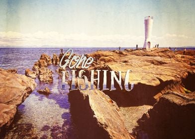 Gone Fishing Noon Lighthouse by the Sea - A view of the ... 