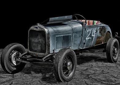 Old Hot Rod   -   historical classic car, converted to  ... 