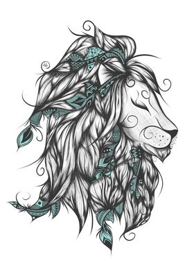Poetic Lion Turquoise